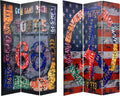 6 ft. Tall Double Sided Room Divider O90851