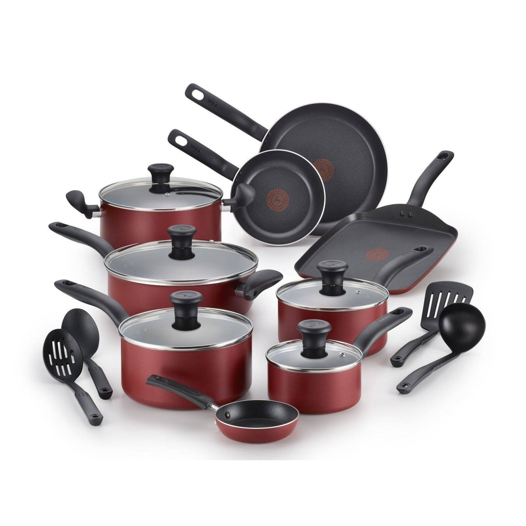 18 Piece Red Nonstick Cookware Set H93456