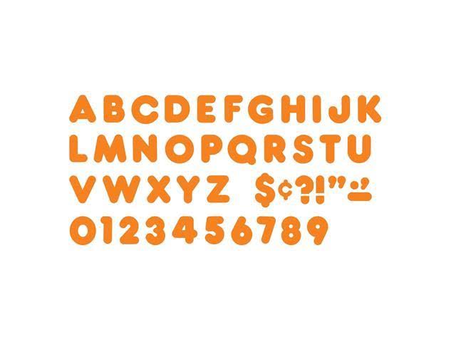 Orange 2x22 Casual Uppercase Ready Letters, 6 Packs S172
