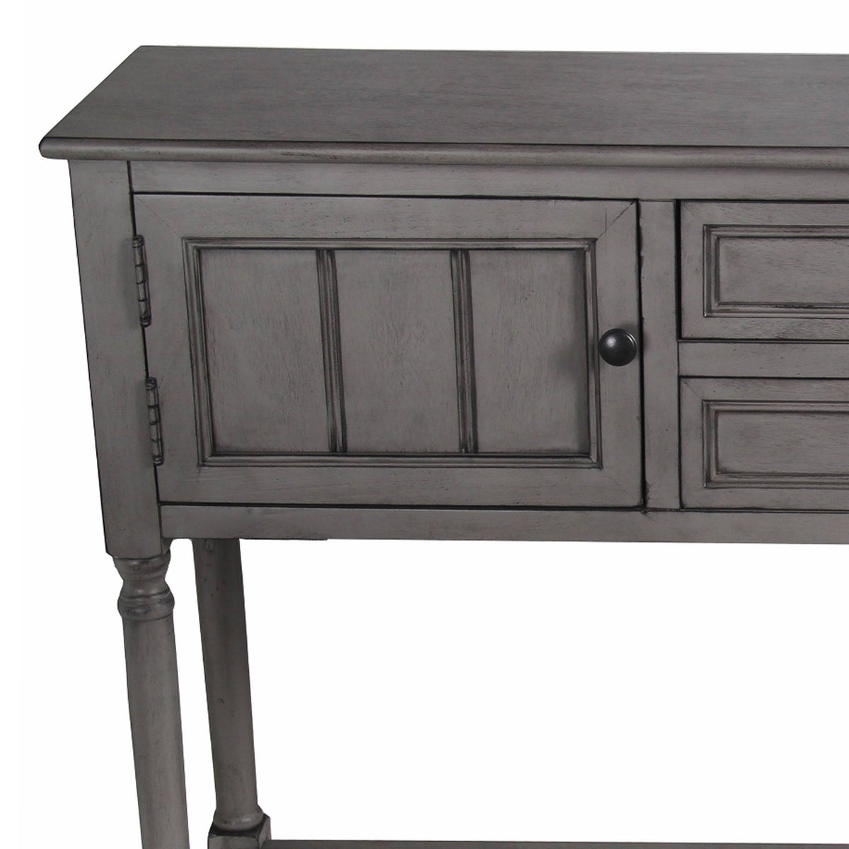 Gray Wooden Sideboard with 2 Drawers and 2 Door Cabinets A9715