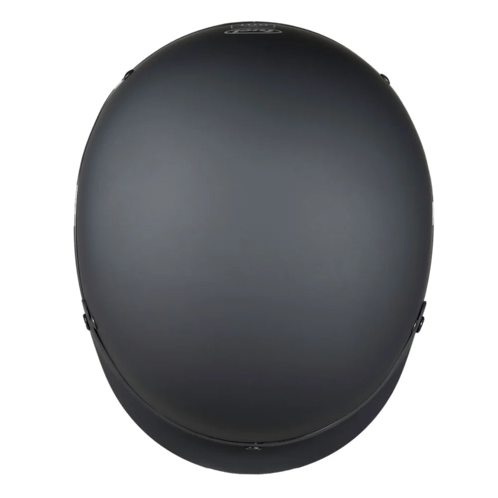 Matte Black Motorcycle Half Helmet V82296