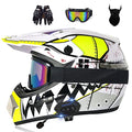 Bluetooth Dirt Bike Helmet Motocross Helmet DOT/ECE Approved N60006