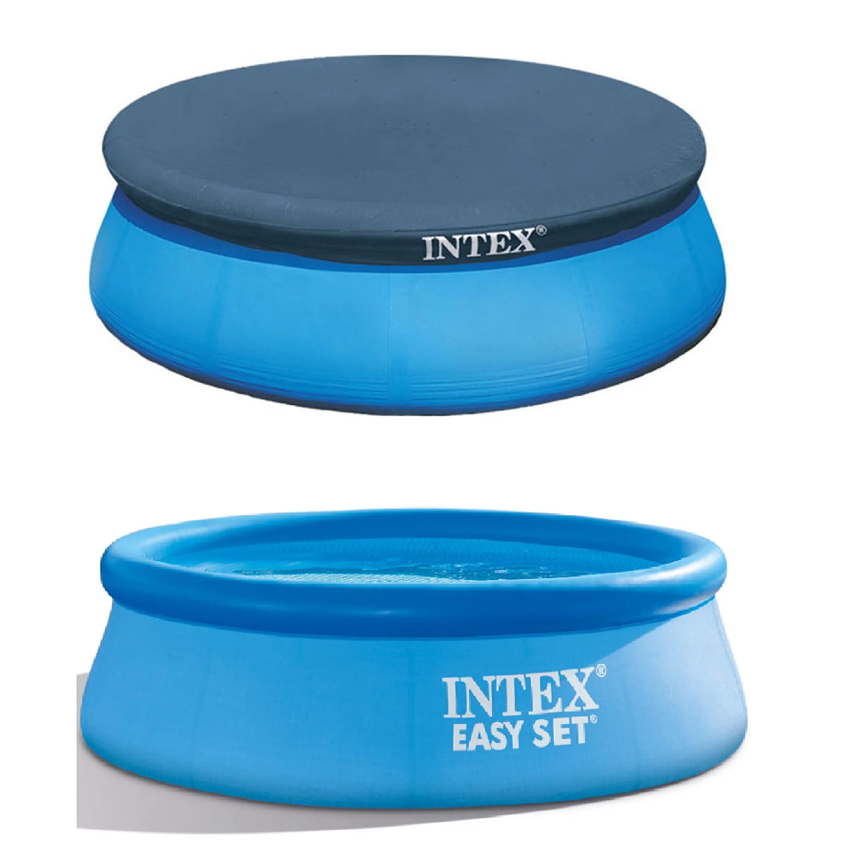 Inflatable Round Swimming Pool & Protective Cover W6615