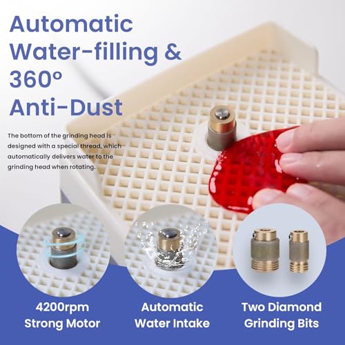 Mini Stained Glass Grinder 110V 4200RPM Brushless Motor A34913