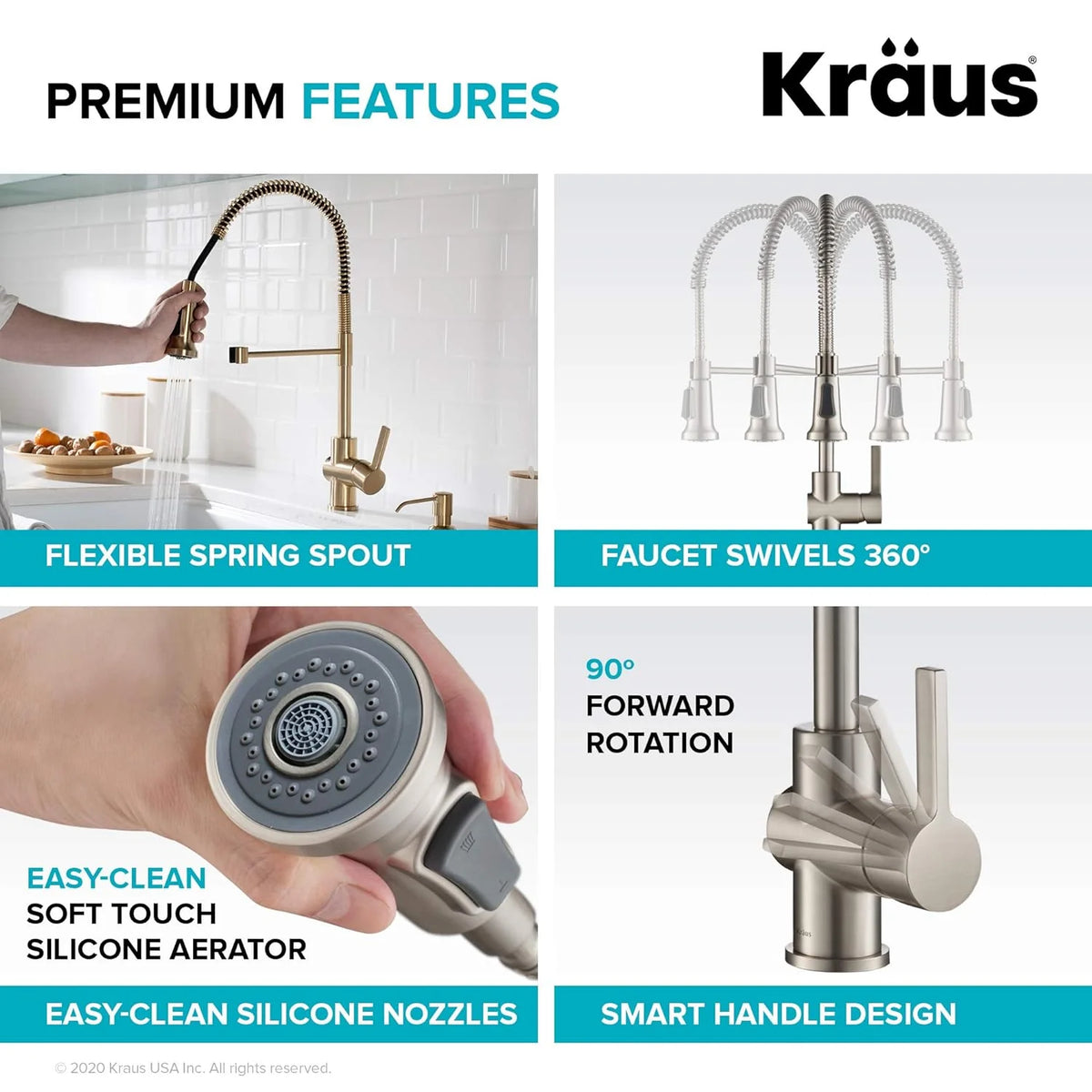 Antique Champagne Bronze Kitchen Faucet J69200