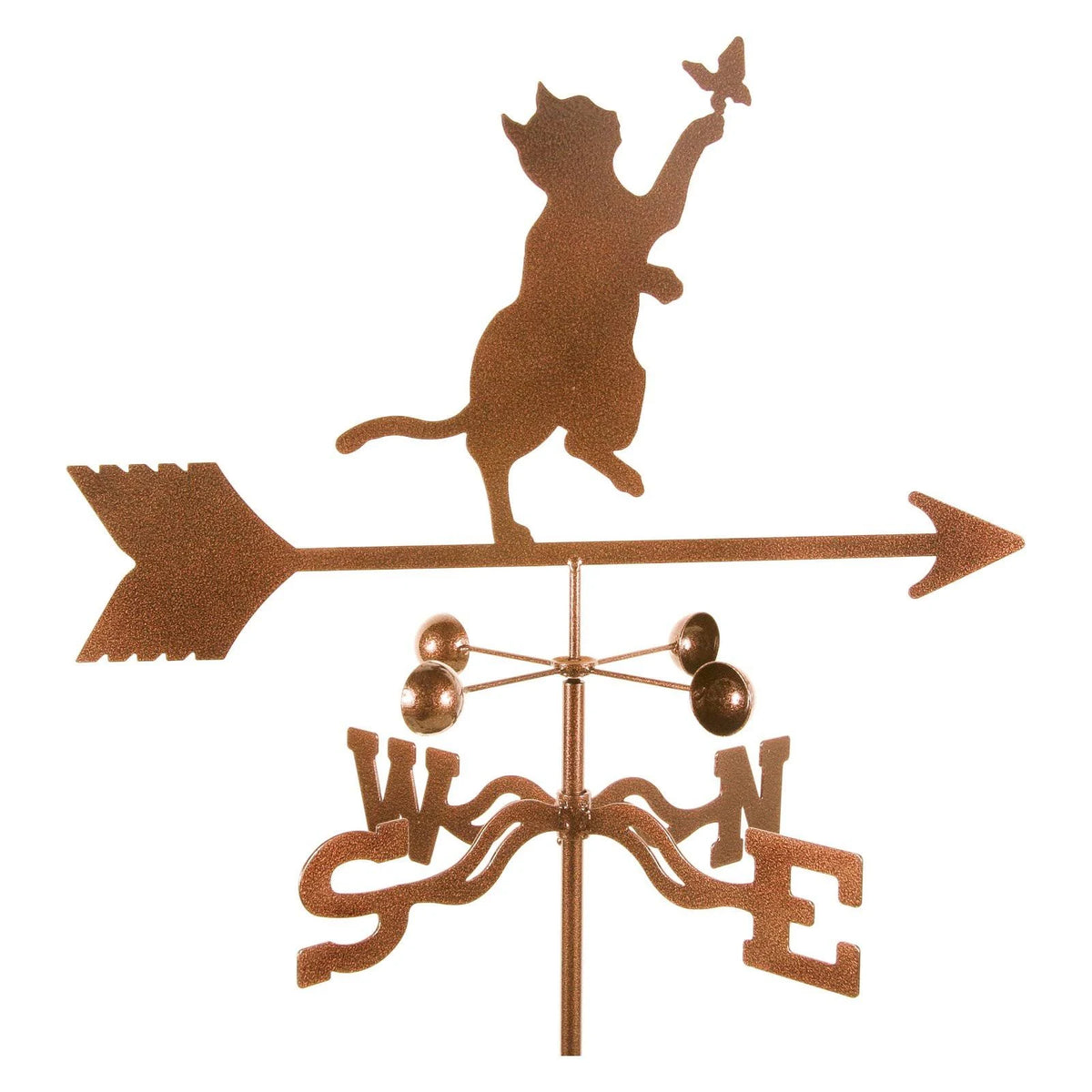 Bronze Cat and Butterfly Weathervane P514030