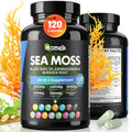 Sea Moss Ashwagandha Black Seed Oil Turmeric Burdock Bladderwrack Vitamin C D3 Elderberry Manuka Dandelion Yellow Dock Iodine Chlorophyll ACV 120 Pills N4837