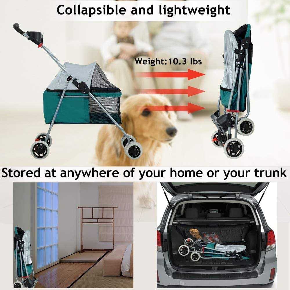 Folding Pet Stroller with Cup Holder B739