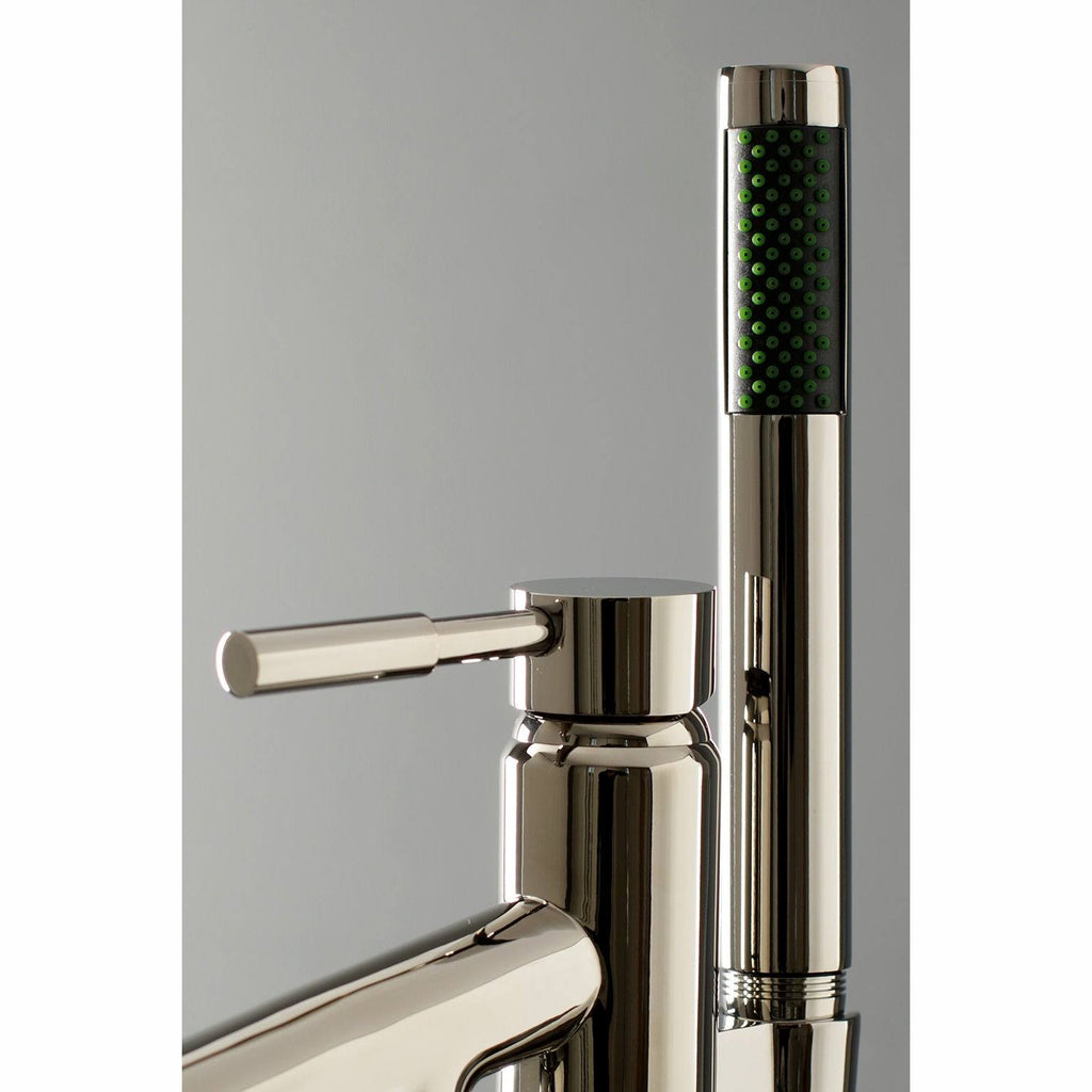 Polished Chrome Freestanding Tub Faucet with Hand Shower S9691