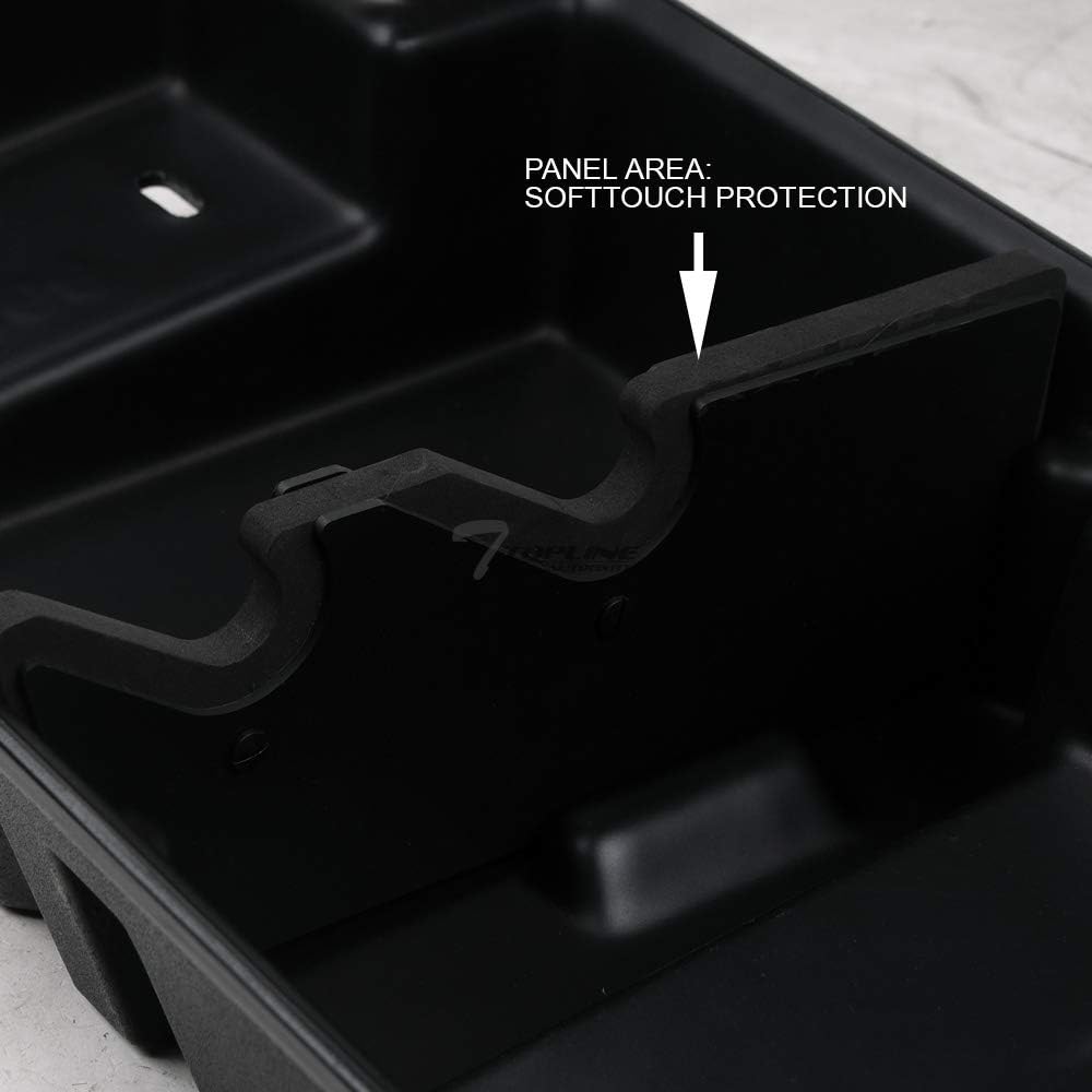 Black Gearbox Underseat Storage Box for Ford Superduty Crew Cab F57921