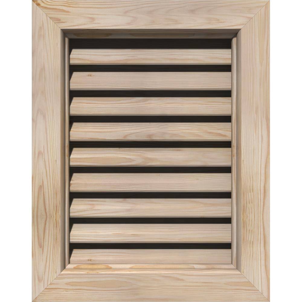20-in W x 20-in H Vertical Gable Vent, Unfinished Pine E88001