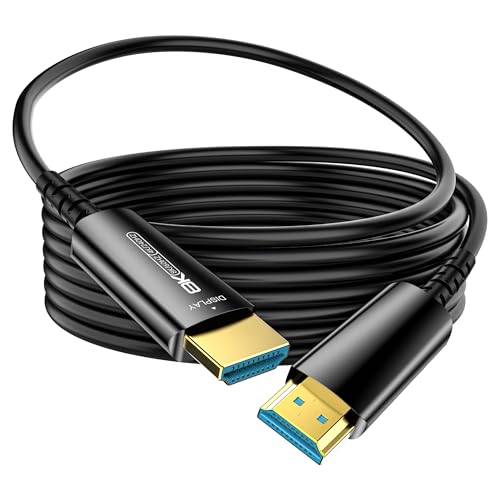 Fiber Optic HDMI Cable 50 FT 8K 48Gbps Ultra High Speed E6349