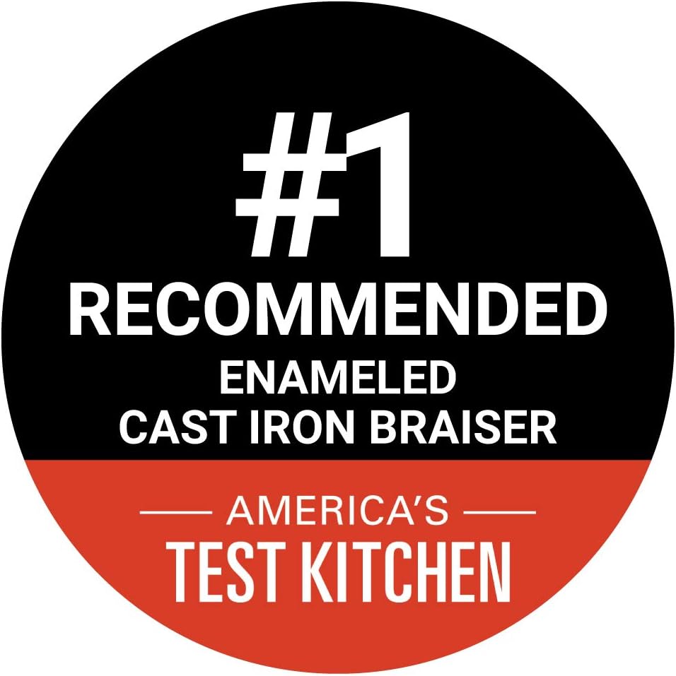 3.5 qt Enameled Cast Iron Braiser I8965