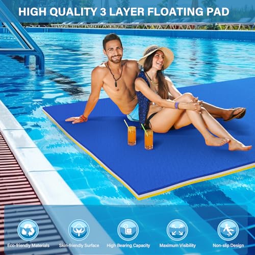 12 Ft 3-Layer XPE Foam Floating Water Mat T35540