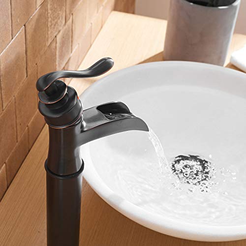 Matte Black Waterfall Vessel Sink Faucet R740858