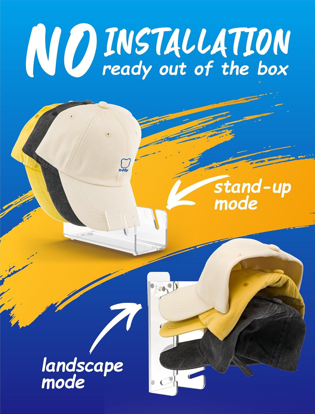 4 Pcs Clear Cap Storage Holder I7189
