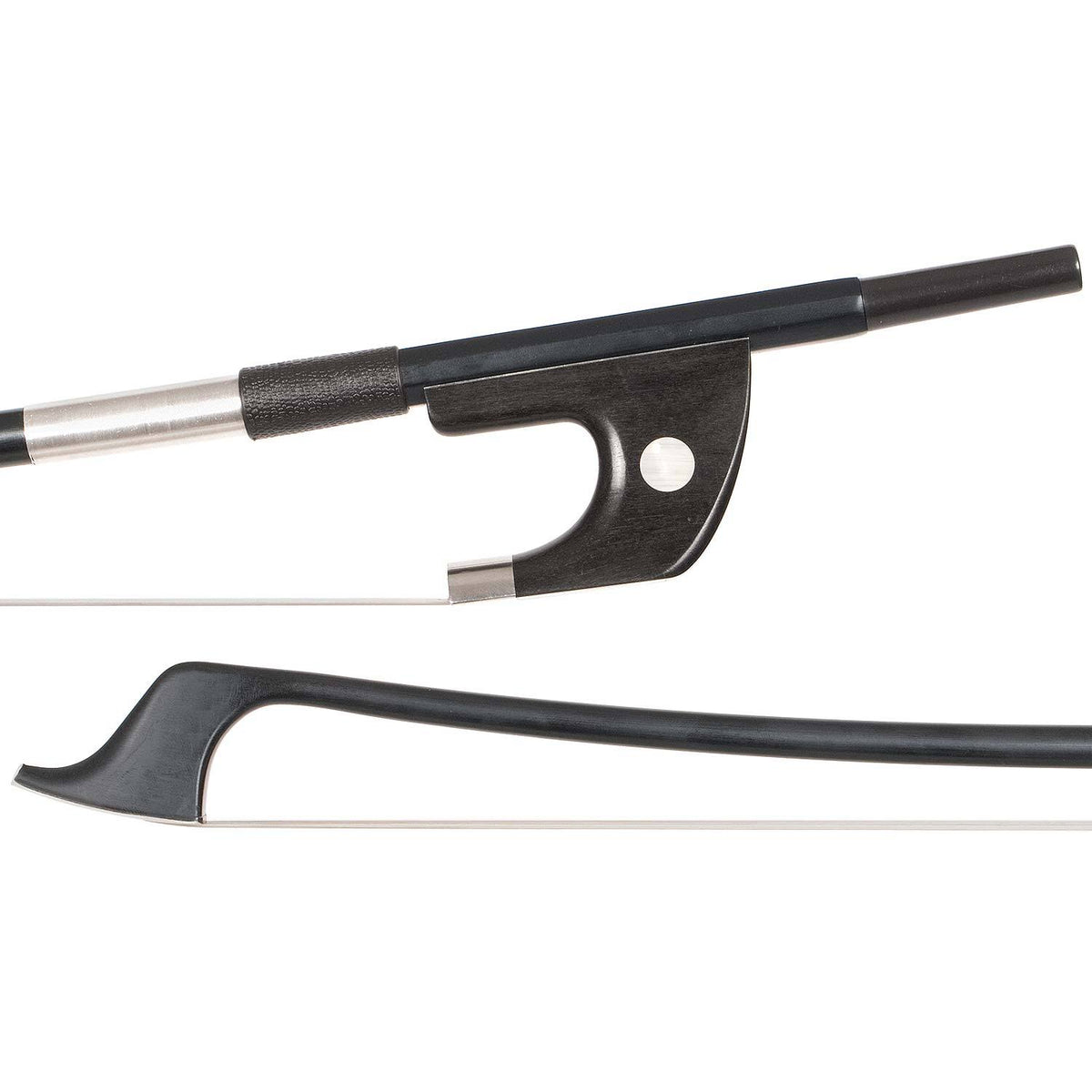 Black Carbon Graphite 3/4 German Bass Bow F604