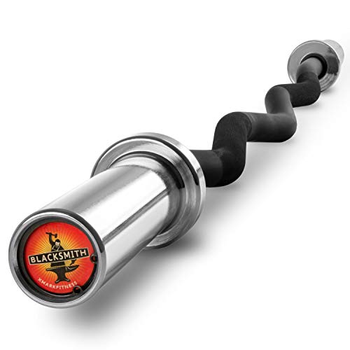 Black Manganese Rubber Coated Olympic Weight Set with EZ Curl Bar I81783