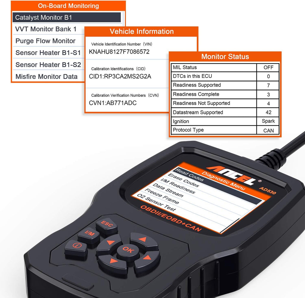 OBD2 Scanner Car Code Reader Diagnostic Scan Tool Pack of 2 E755