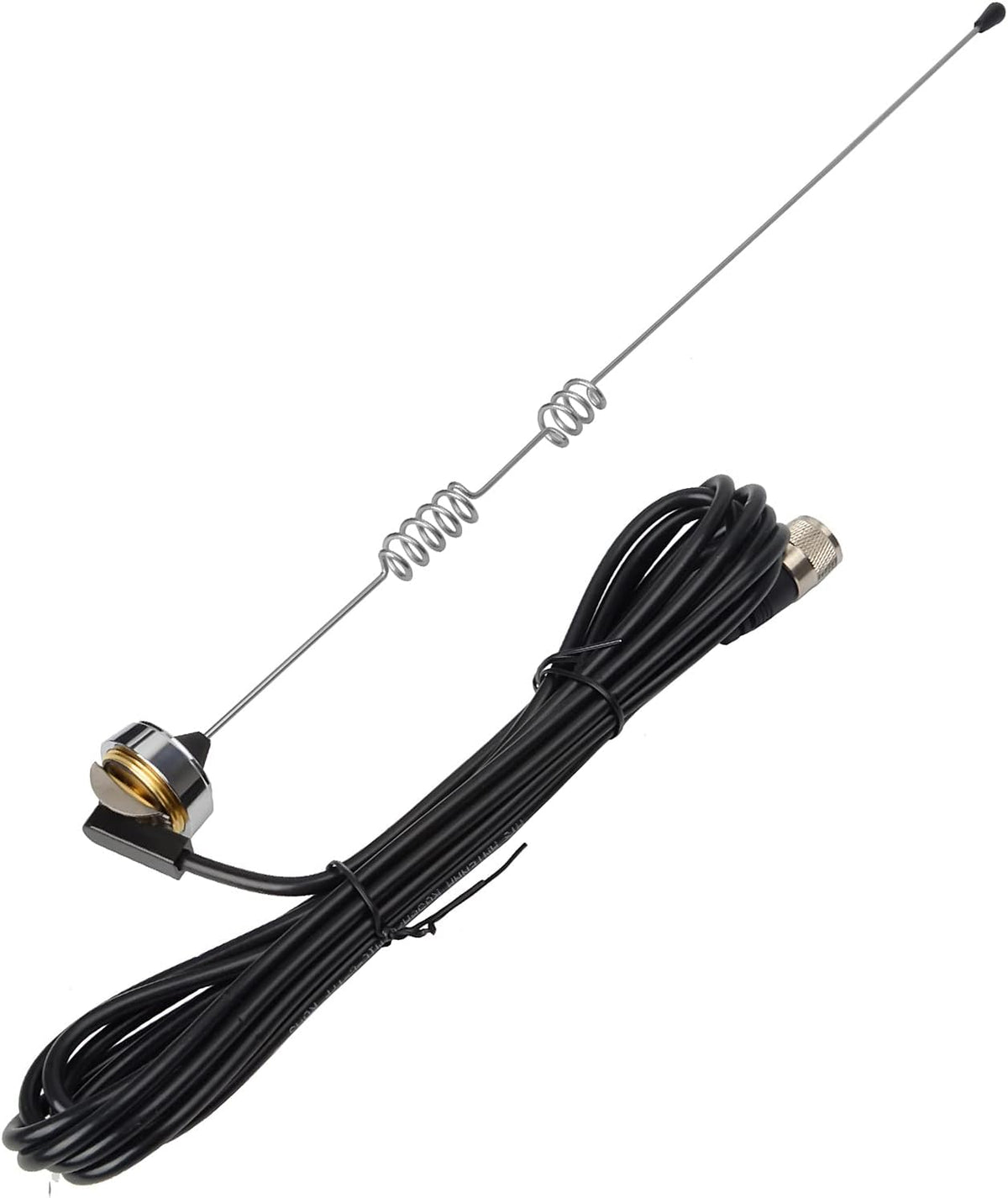 Dual Band NMO Mobile Antenna 144/430Mhz 17inches 150Watt with NMO Mount Bracket RG58 Coaxial Cable Y74983