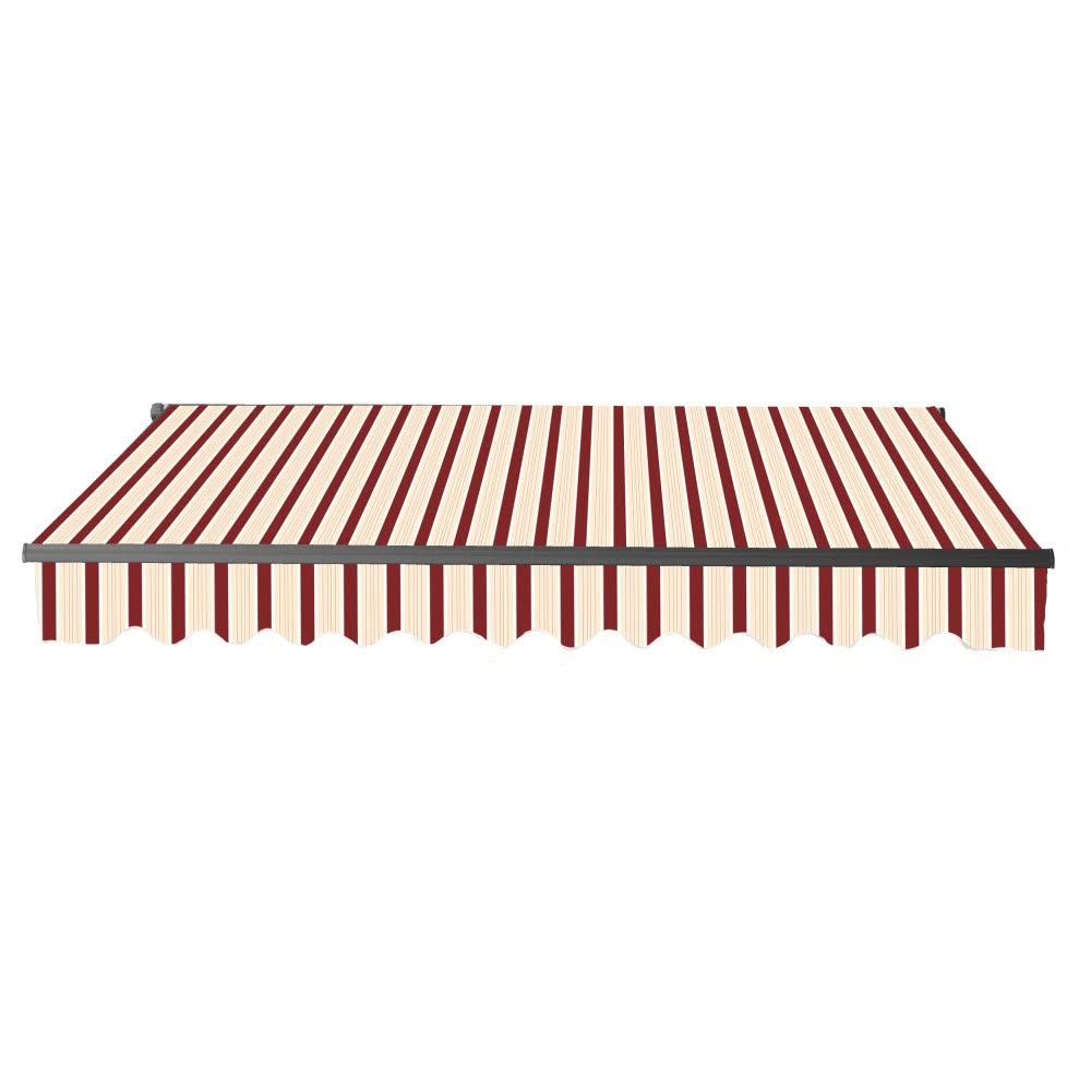 Black Frame Retractable Patio Awning 10 x 8 Feet M36392
