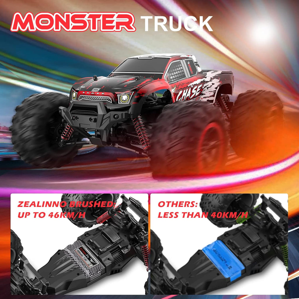 Remote Control Truck 1:10 Scale 4WD Off Road Monster Truck T533999