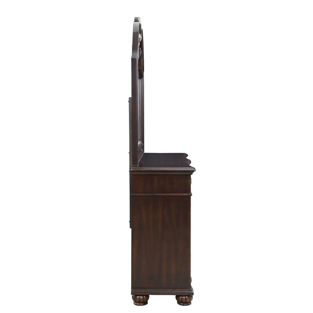 Solid Wood Dresser in Madeira Brown V78568