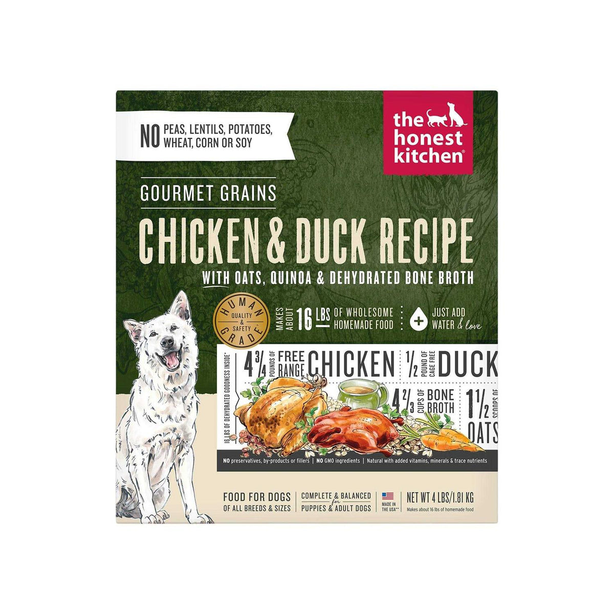 Dehydrated Chicken & Duck Dog Food D3875