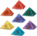 50mm Orgone Pyramids Set Protection Crystals Healing Stones E258196