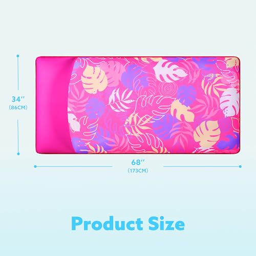 XL Fabric Covered Inflatable Pool Float with Headrest L6449