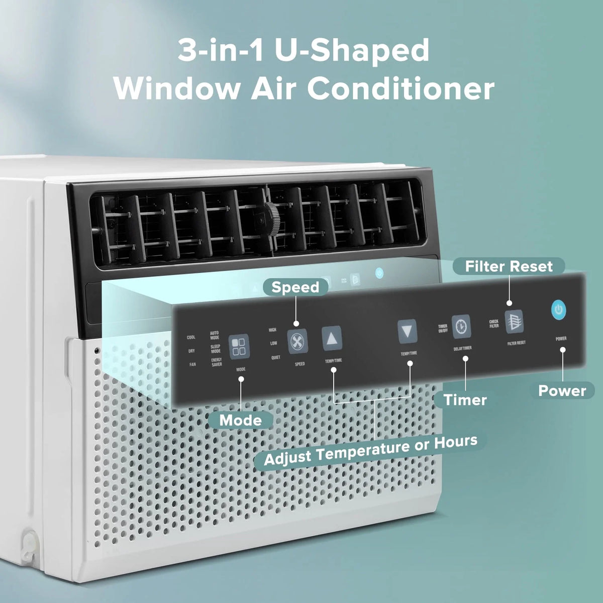 6000 BTU Window Air Conditioner with Wi-Fi & Remote, White R371189