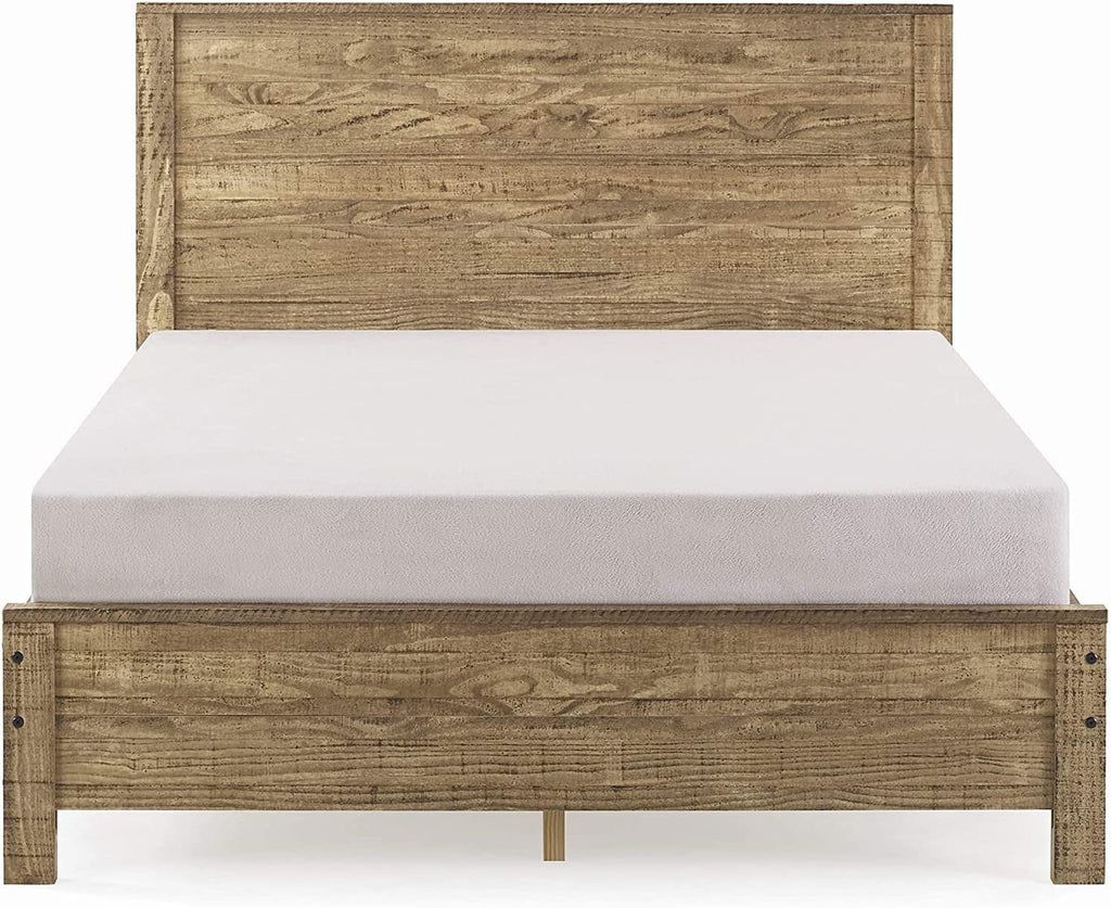 Solid Wood Full Size Bed Frame with Headboard Y2893