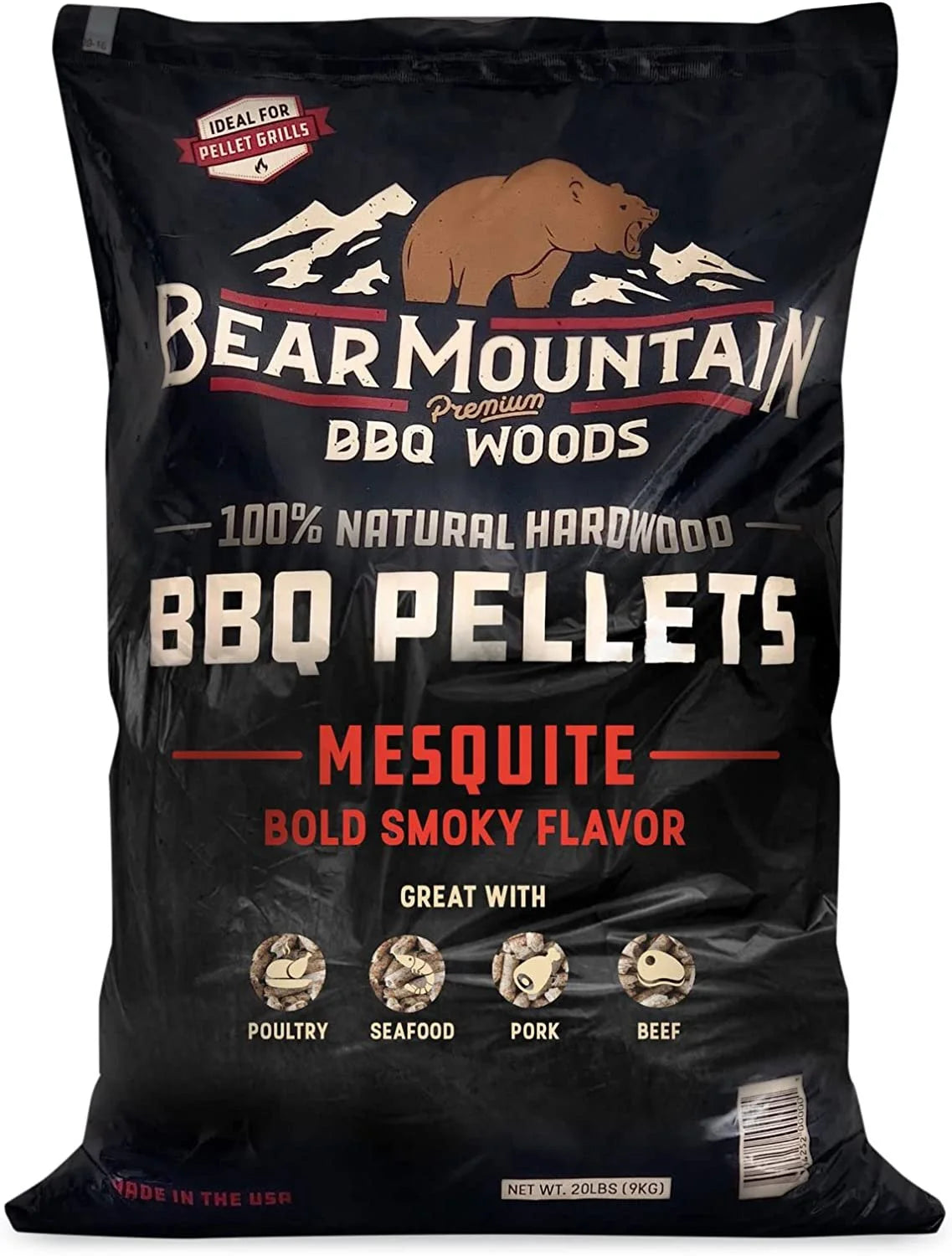 All Natural Hardwood Mesquite BBQ Smoker Pellets 3 Pack G789272