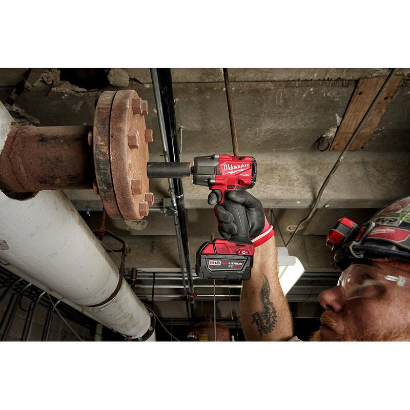 18V Brushless Cordless 3/8 in. Impact Wrench with 5.0 Ah Battery R130590