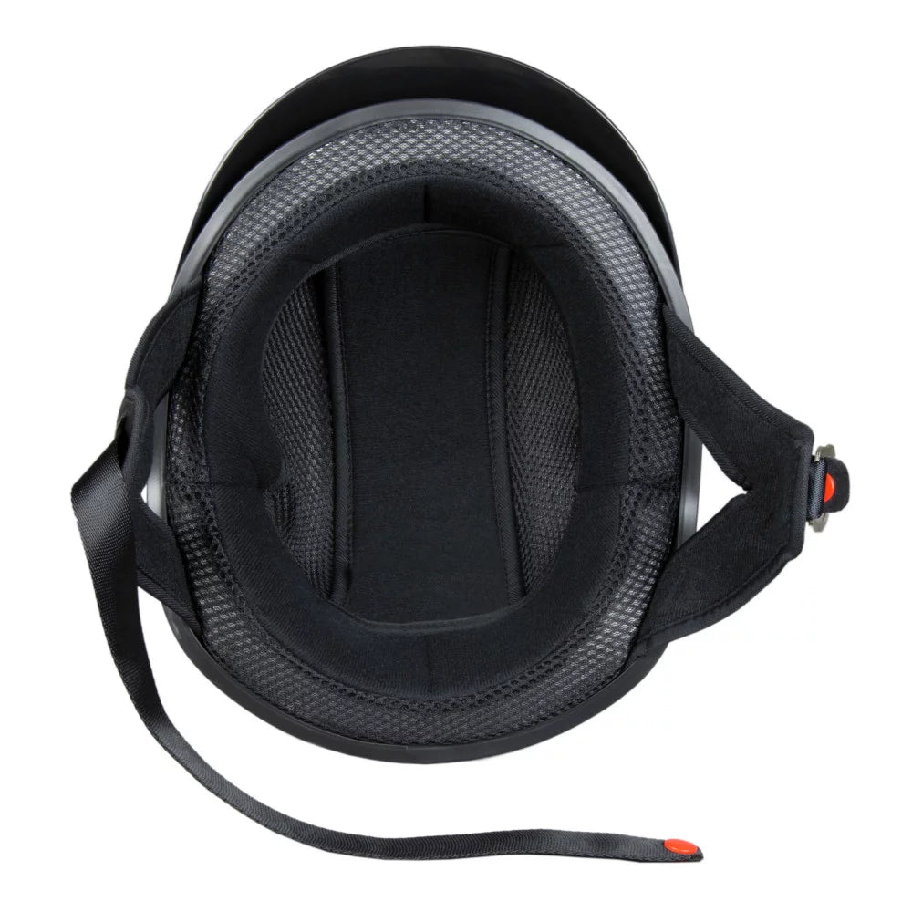 Matte Black Motorcycle Half Helmet V82296