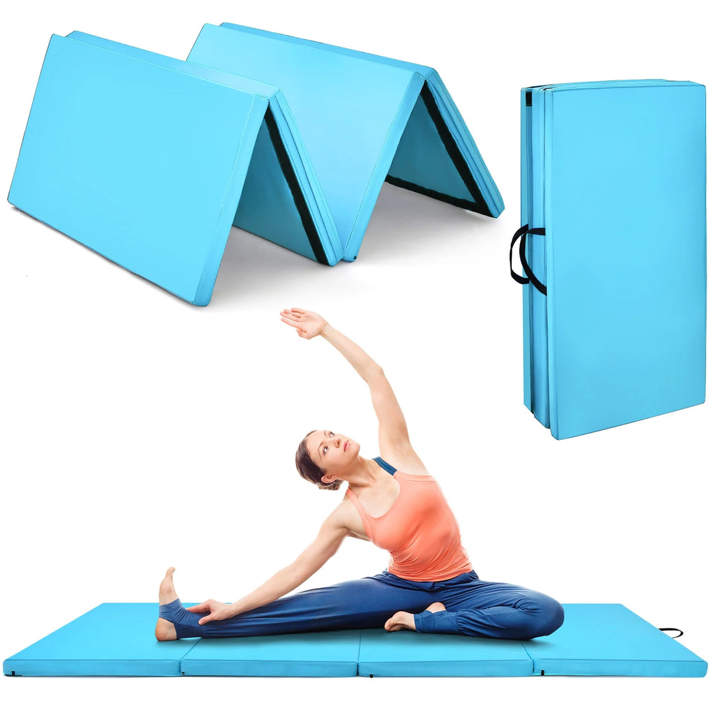 Navy 4'x8'x2'' Folding Gymnastics Mat C380159