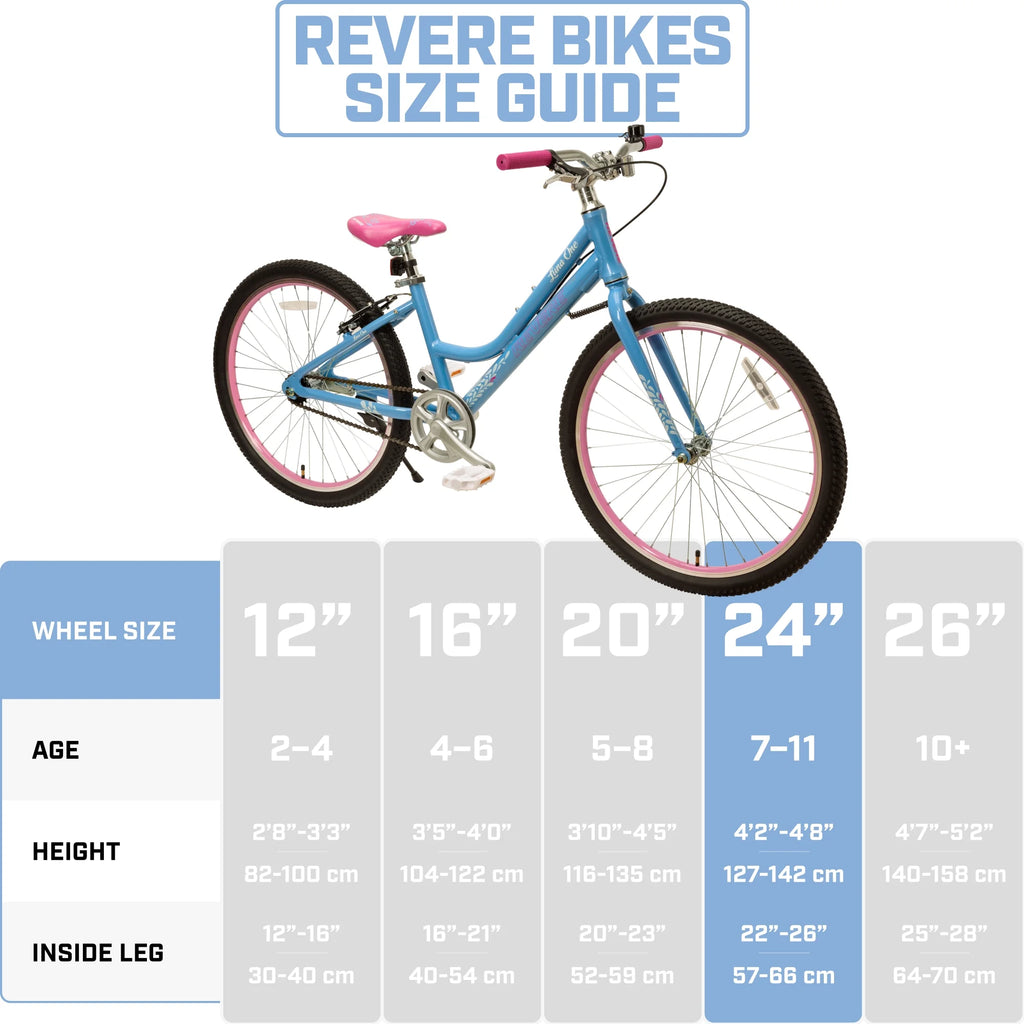 24" Girls Cruiser Bicycle, Lightweight Aluminum Frame J988
