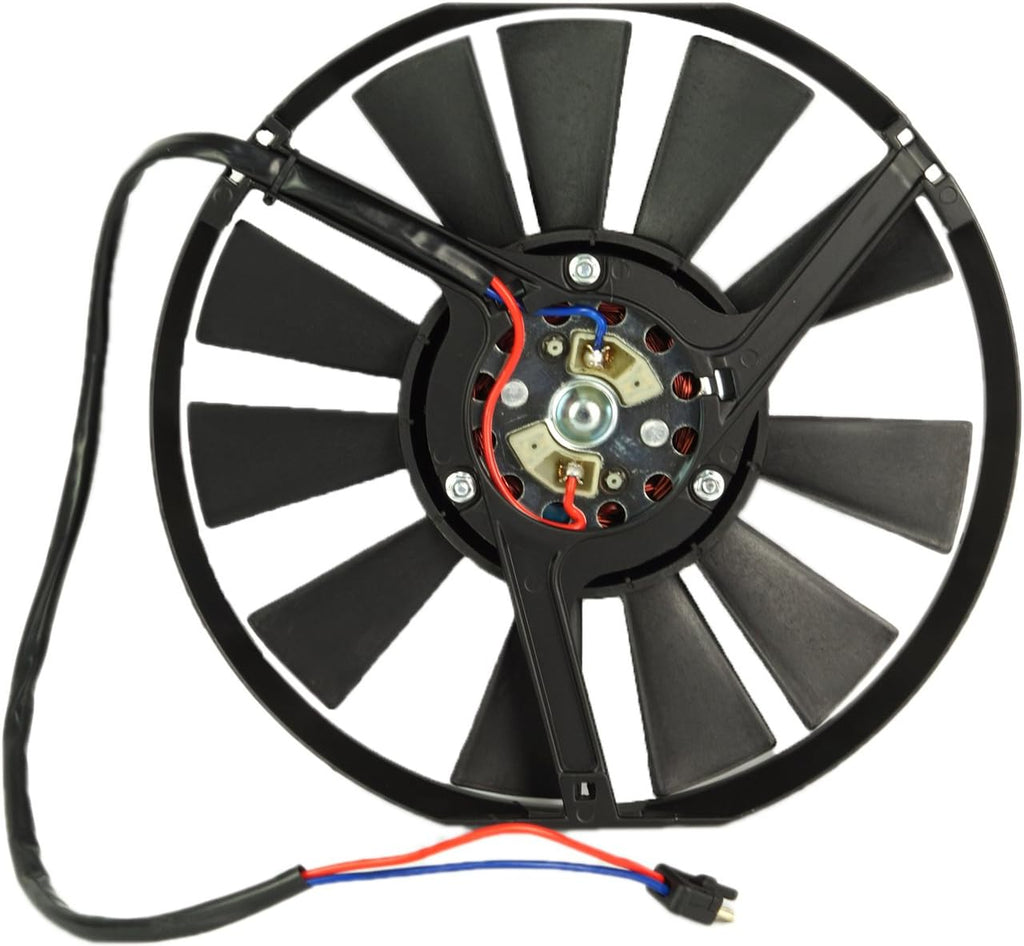 Radiator Auxiliary Cooling Fan Motor Assembly Pack of 2 E1908