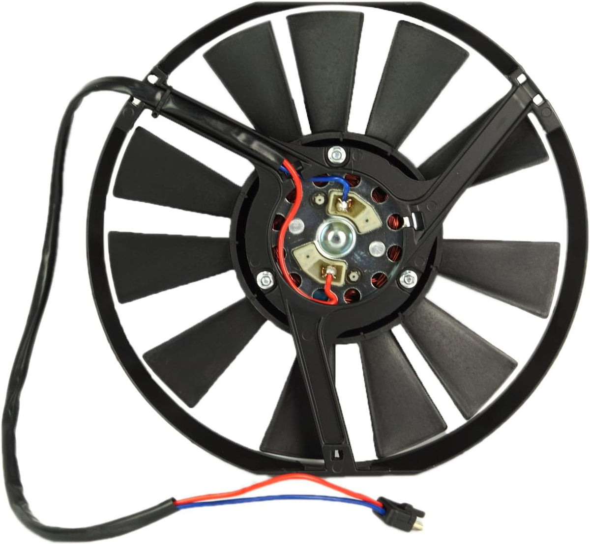Radiator Auxiliary Cooling Fan Motor Assembly Pack of 2 E1908