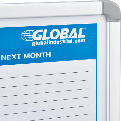 Magnetic Dry Erase Calendar Board 36 x 24 in. H3020