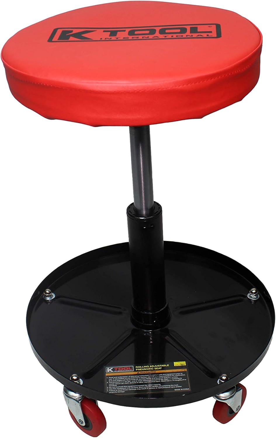 Adjustable Rolling Mechanic Seat with Pneumatic Lift, Padded Seat, Pack of 2 H694
