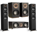 Black Floorstanding Speakers Pair with Center Speaker Bookshelf Speakers C1700
