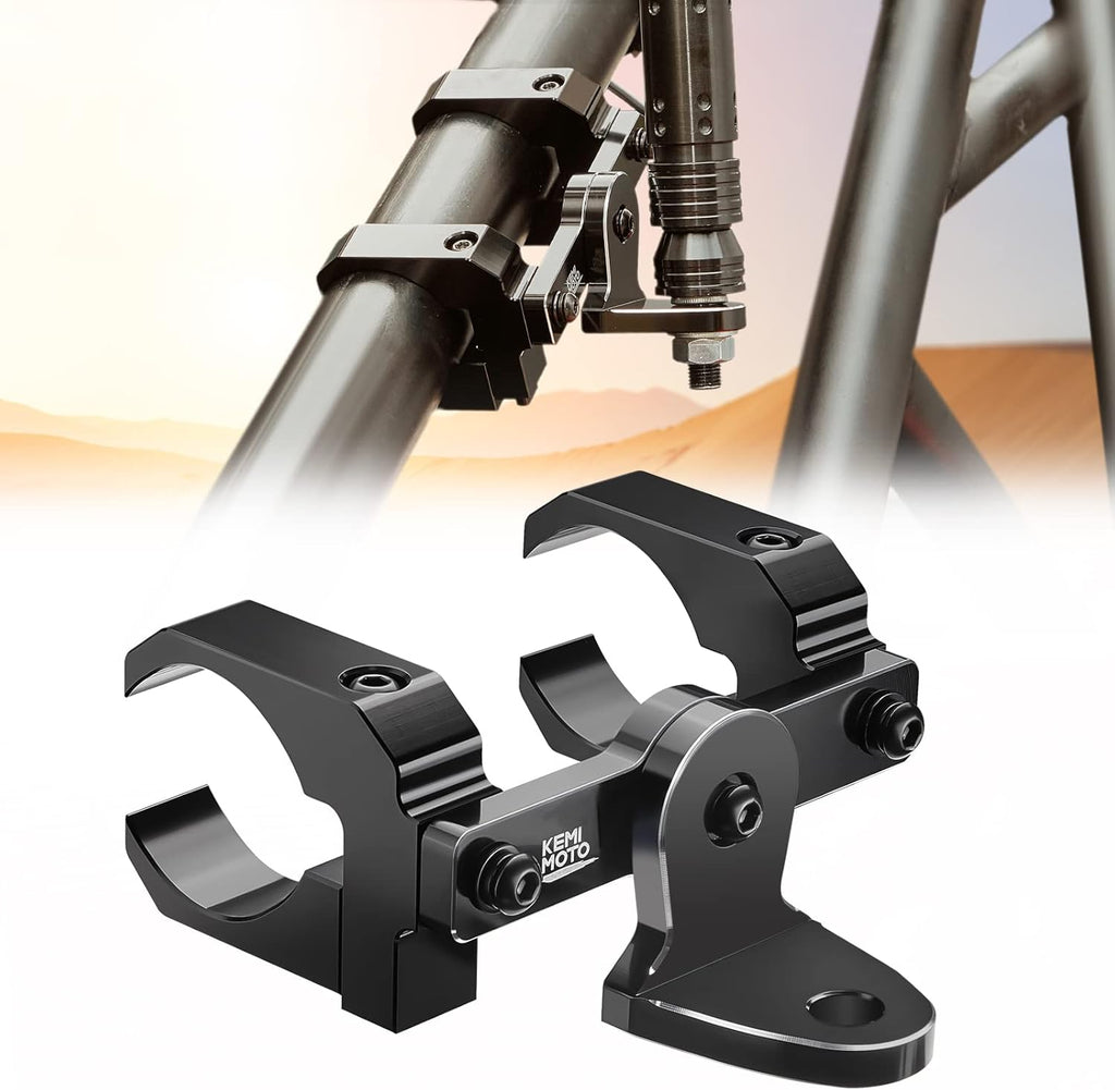 Aluminum UTV Whip Light Mount for 1.5 to 2” Roll Cage, Pack of 2 Q849