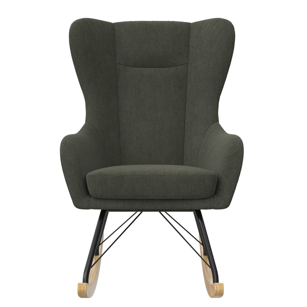 Blue Wingback Rocker S51220