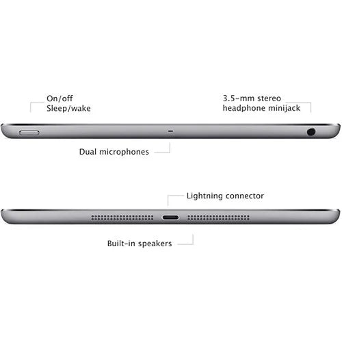 Refurbished Apple iPad Air 9.7in Wi-Fi 64GB Space Gray A97161