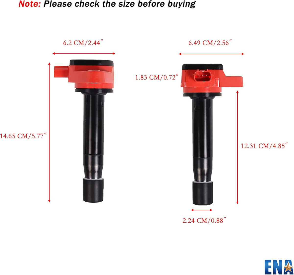Set of 6 Direct Ignition Coil Compatible with Honda Acura 3.5L V6 B555932