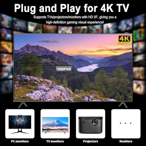 Wireless Retro Game Console Stick with 2.4G Wireless Controllers Y268061