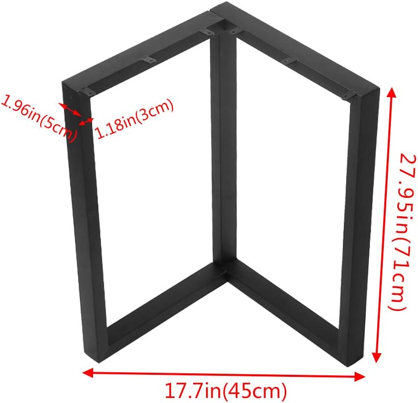 Black Metal Table Legs 2 PCS C113479