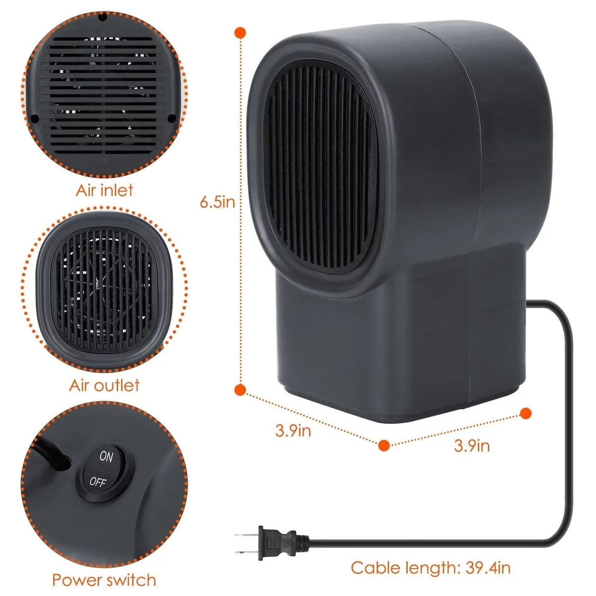 Portable Electric Space Heater M87206
