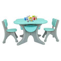 Blue Kids Table and 2 Chair Set with Storage Bins S305670